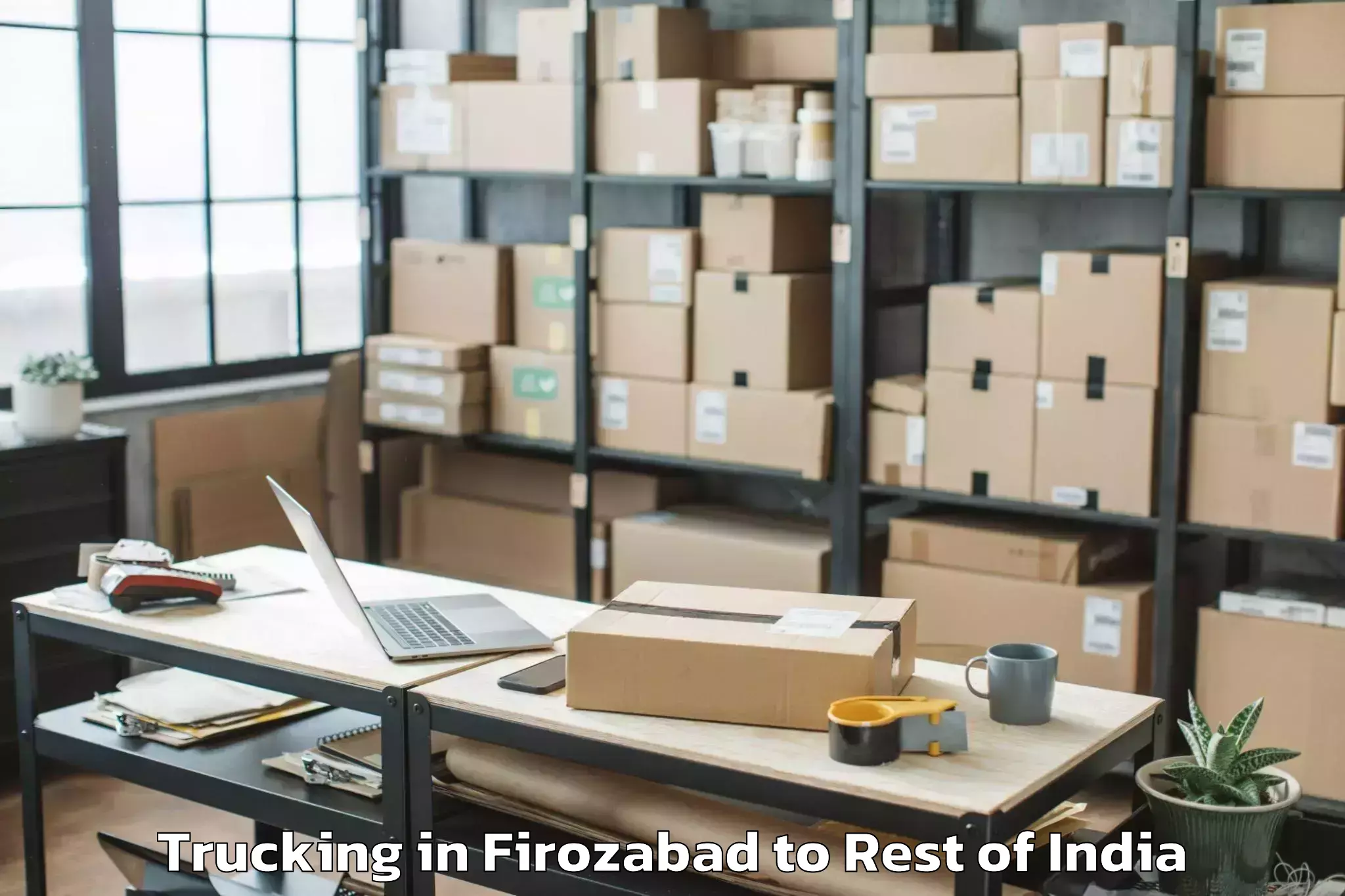 Book Firozabad to Utnur Trucking Online